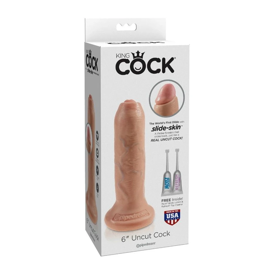 KING COCK - REALISTYCZNE DILDO NIECIETE MIESKO 17 CM